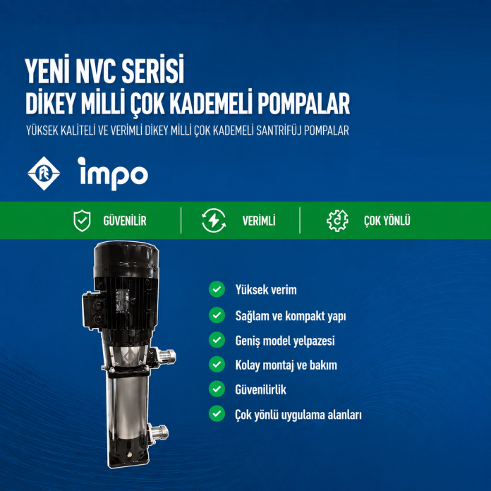 NCV serisi dikey milli çok kademeli pompa..